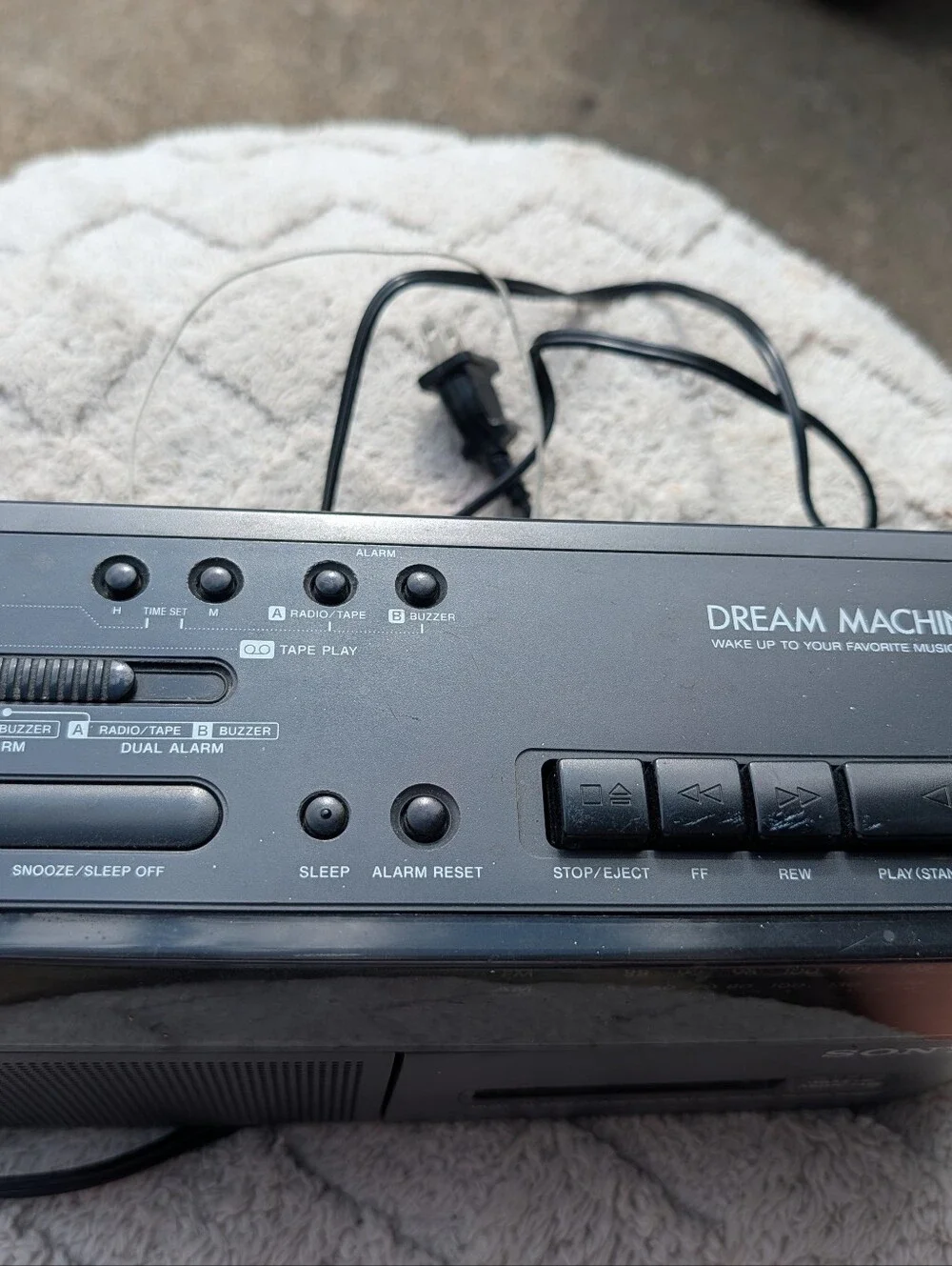 Vintage Sony Dream Machine Casette Player & Alarm Clock